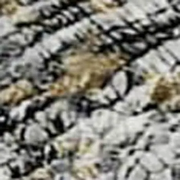 8' X 10' Midnight Ivory And Beige Abstract Washable Area Rug With UV Protection