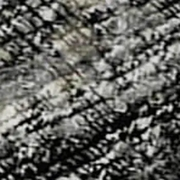 3' X 5' Black And Ivory Abstract Washable Area Rug With UV Protection