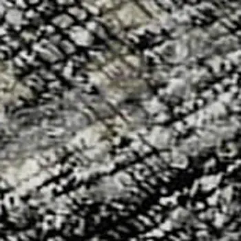 8' X 10' Black And Ivory Abstract Washable Area Rug With UV Protection
