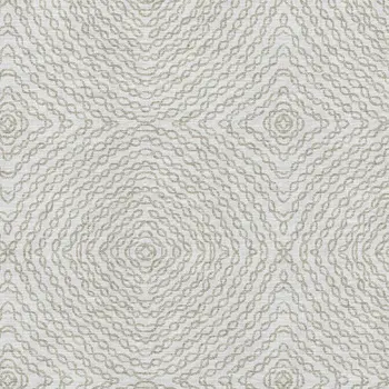 10' X 14' Linen And Ivory Geometric Washable Area Rug With UV Protection