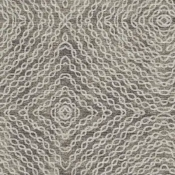 5' X 8' Coffee And Beige Geometric Washable Area Rug With UV Protection