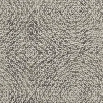 5' X 8' Coffee And Beige Geometric Washable Area Rug With UV Protection