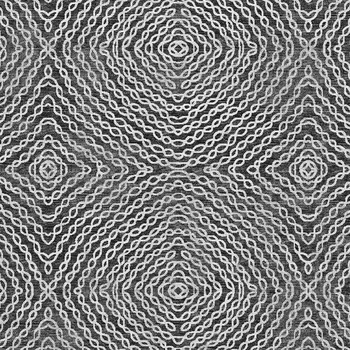 3' X 5' Graphite And Ivory Geometric Washable Area Rug With UV Protection