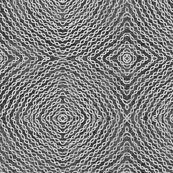 5' X 8' Graphite And Ivory Geometric Washable Area Rug With UV Protection