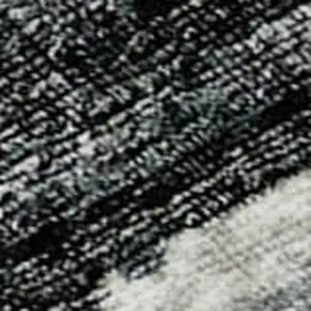 8' X 10' Graphite And Ivory Striped Washable Area Rug With UV Protection