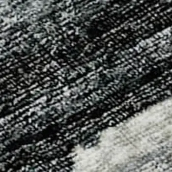 10' X 14' Graphite And Ivory Striped Washable Area Rug With UV Protection