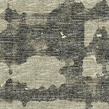 8' X 10' Brown And Beige Abstract Washable Area Rug With UV Protection