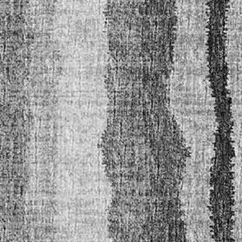 3' X 5' Graphite And Ivory Abstract Washable Area Rug With UV Protection