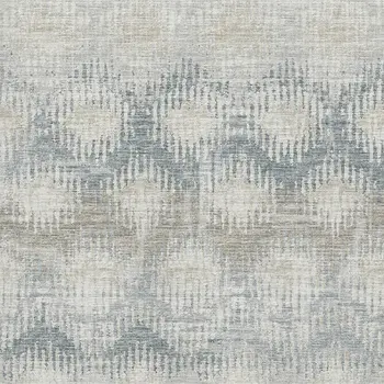 8' X 10' Linen And Ivory Abstract Washable Area Rug With UV Protection