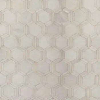3' X 5' Ivory And Gray Geometric Washable Area Rug With UV Protection