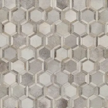 10' X 14' Gray Ivory And Beige Geometric Washable Area Rug With UV Protection