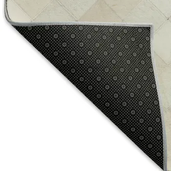 10' X 14' Ivory And Gray Geometric Washable Area Rug With UV Protection