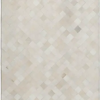 10' X 14' Ivory And Gray Geometric Washable Area Rug With UV Protection