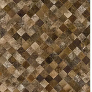 9' X 12' Brown Beige And Coffee Geometric Washable Area Rug With UV Protection