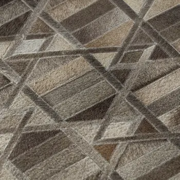 10' X 14' Gray Ivory And Beige Geometric Washable Area Rug With UV Protection