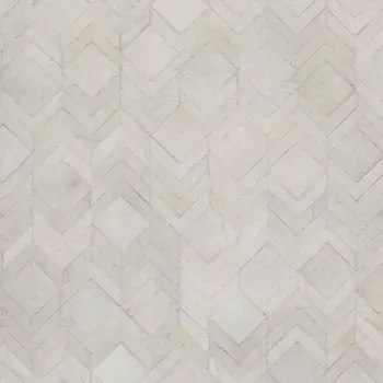 9' X 12' Ivory And Gray Geometric Washable Area Rug With UV Protection