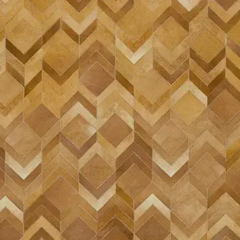 8' X 10' Brown Ivory And Beige Geometric Washable Area Rug With UV Protection