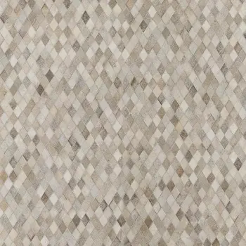 5' X 8' Gray Ivory And Beige Geometric Washable Area Rug With UV Protection