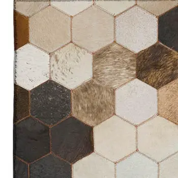 10' X 14' Black Brown And Ivory Geometric Washable Area Rug With UV Protection