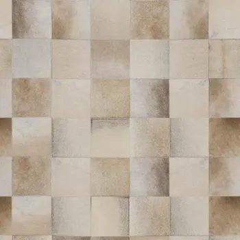 3' X 5' Taupe Ivory And Beige Patchwork Washable Area Rug With UV Protection