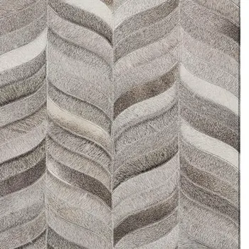 10' X 14' Gray And Ivory Geometric Washable Area Rug With UV Protection