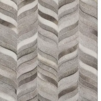 10' X 14' Gray And Ivory Geometric Washable Area Rug With UV Protection