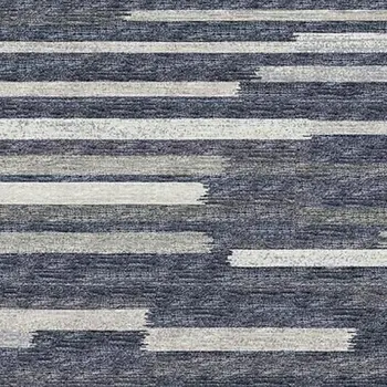 8' X 10' Gray Charcoal And Ivory Abstract Washable Area Rug With UV Protection