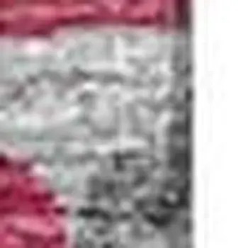 5' X 8' Pink Green And Gray Botanical Leaves Washable Area Rug With UV Protection