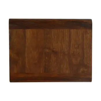 18" Brown Solid Wood Floating Nightstand