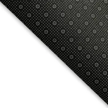 10' X 14' Gray And Ivory Houndstooth Washable Area Rug With UV Protection