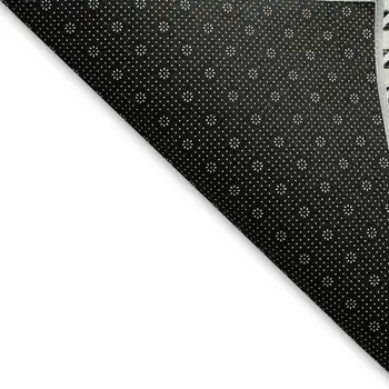 3' X 5' Black And White Houndstooth Washable Area Rug With UV Protection