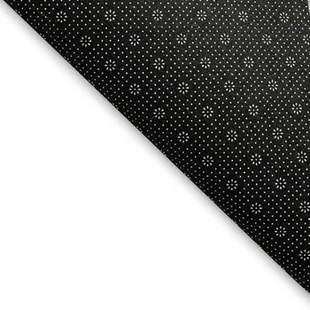 9' X 12' Black And White Houndstooth Washable Area Rug With UV Protection