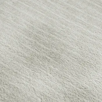 8' X 10' Linen And Ivory Striped Washable Area Rug With UV Protection