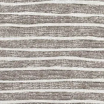 3' X 5' Taupe And Ivory Striped Washable Area Rug With UV Protection