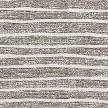 9' X 12' Taupe And Ivory Striped Washable Area Rug With UV Protection