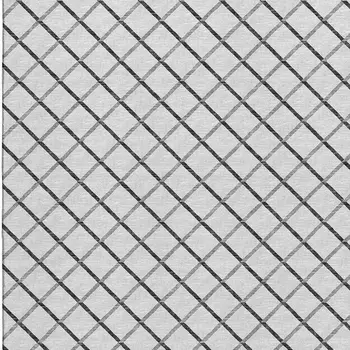 5' X 8' Gray And Black Geometric Washable Area Rug With UV Protection