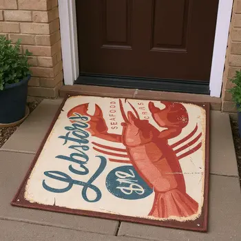 3' X 5' Beige Salmon And Brown Nautical Washable Area Rug With UV Protection