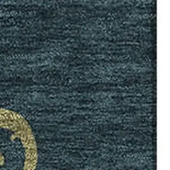3' X 5' Midnight Gold And Red Animal Print Washable Area Rug With UV Protection