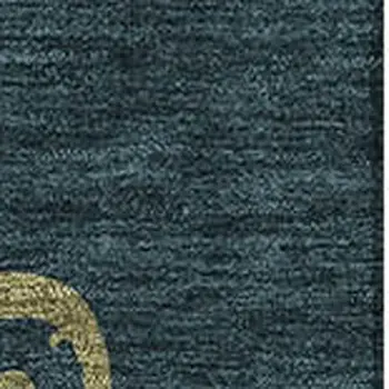 8' X 10' Midnight Gold And Red Animal Print Washable Area Rug With UV Protection