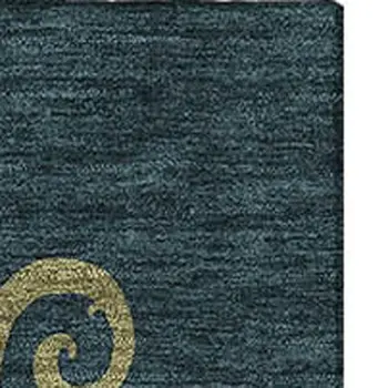 9' X 12' Midnight Gold And Red Animal Print Washable Area Rug With UV Protection