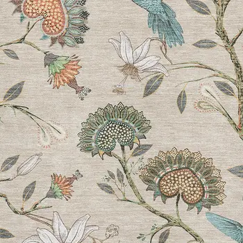 10' X 14' Beige Blue And Peach Geometric Washable Area Rug With UV Protection