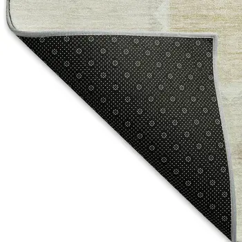 9' X 12' Gray And Ivory Geometric Washable Area Rug With UV Protection