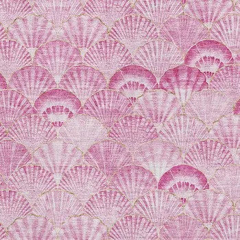 5' X 8' Pink And Ivory Geometric Washable Area Rug With UV Protection