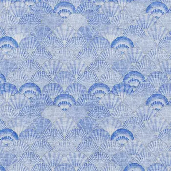 9' X 12' Blue And Ivory Geometric Washable Area Rug With UV Protection