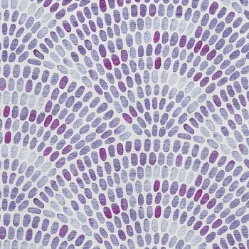 8' X 10' Purple And Ivory Geometric Washable Area Rug With UV Protection