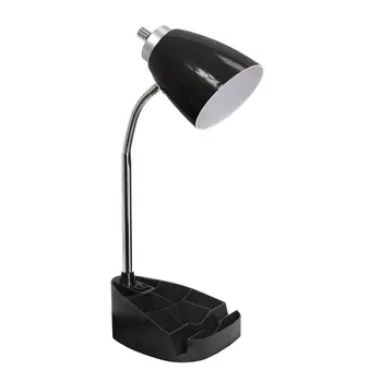 19" Black Swing Arm Table Lamp