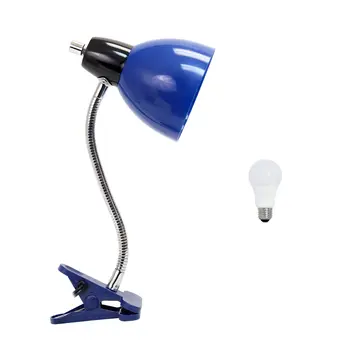15" Blue Swing Arm Table Lamp LED