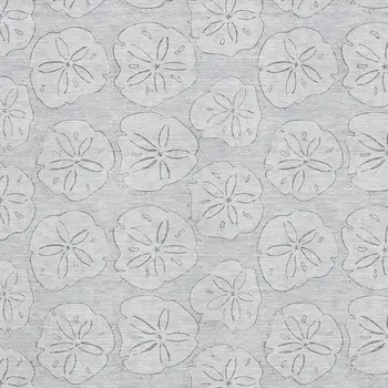 5' X 8' Gray And Ivory Geometric Washable Area Rug With UV Protection