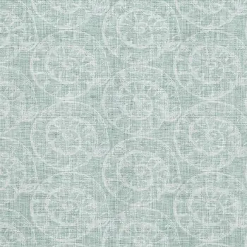 5' X 8' Green And Ivory Geometric Washable Area Rug With UV Protection