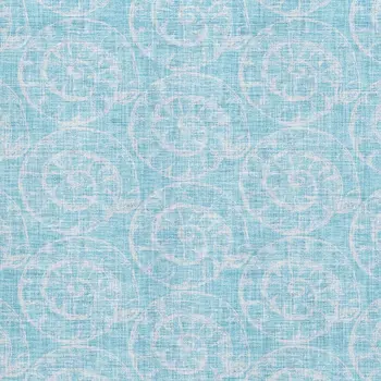 8' X 10' Aqua And Ivory Geometric Washable Area Rug With UV Protection